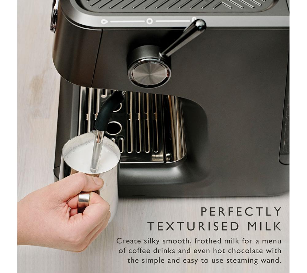 DUALIT Espressivo Pro 84455 Cafetera automática con doble caldera y molinillo integrado - Gris