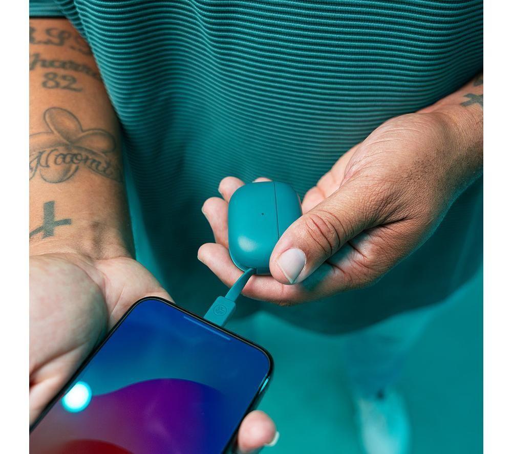 Audífonos inalámbricos con cancelación de ruido Bluetooth JLAB Go POP ANC - Azul verdoso