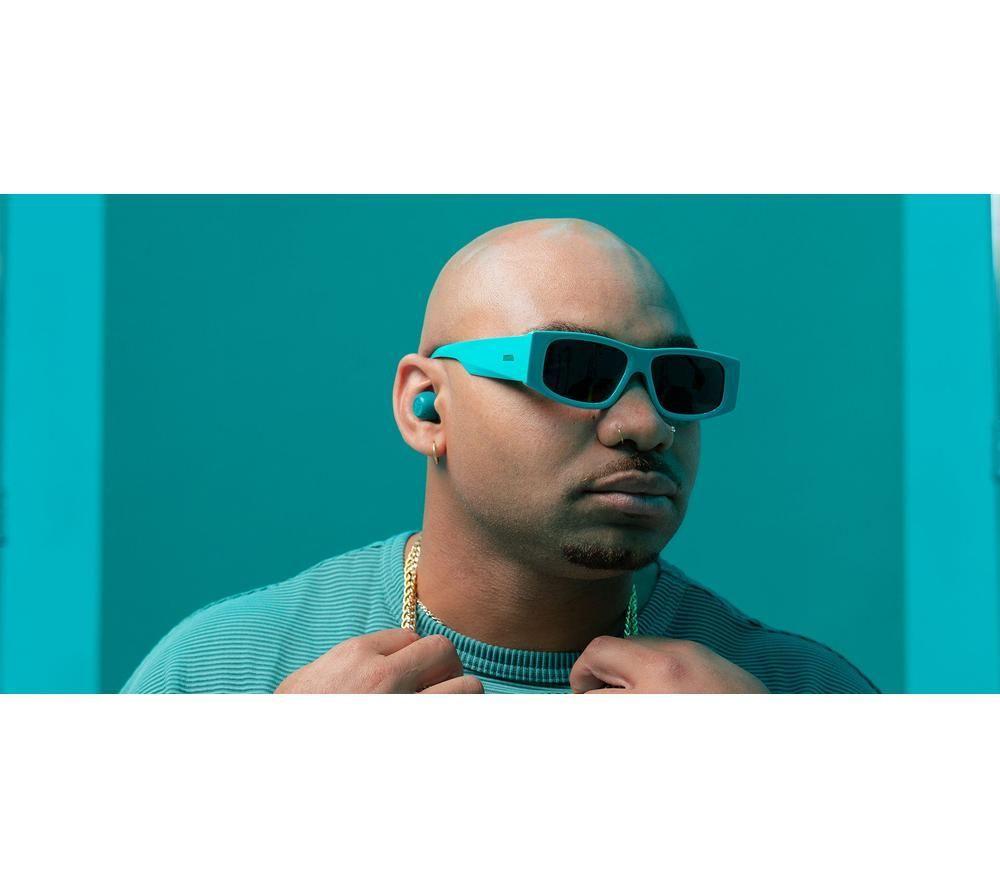 Audífonos inalámbricos con cancelación de ruido Bluetooth JLAB Go POP ANC - Azul verdoso