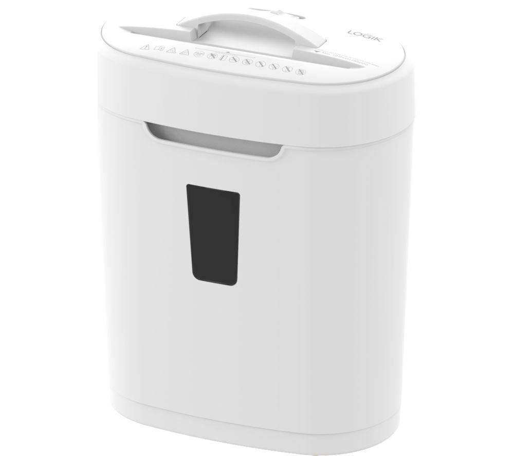 LOGIK LMNCT26 Cross Cut Paper Shredder - White