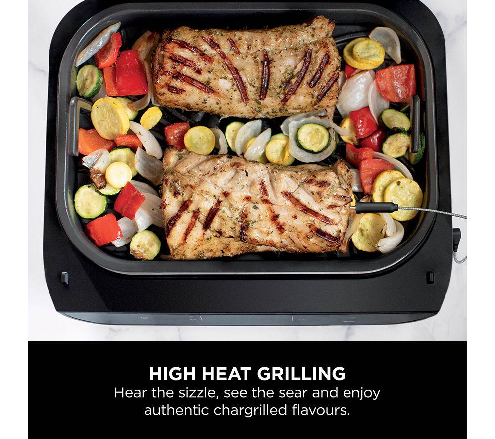 NINJA DG551UK 6-in-1 MAX Indoor Grill & Air Fryer - Grey & Silver