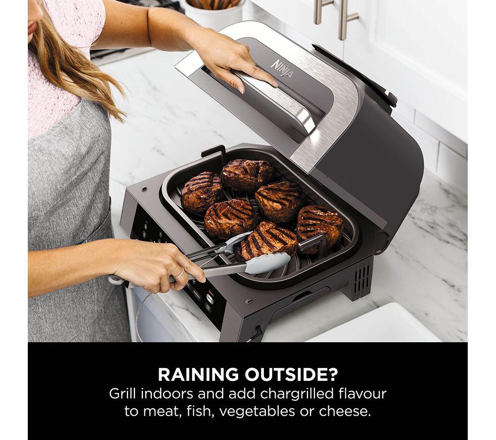 NINJA DG551UK 6-in-1 MAX Indoor Grill & Air Fryer - Grey & Silver