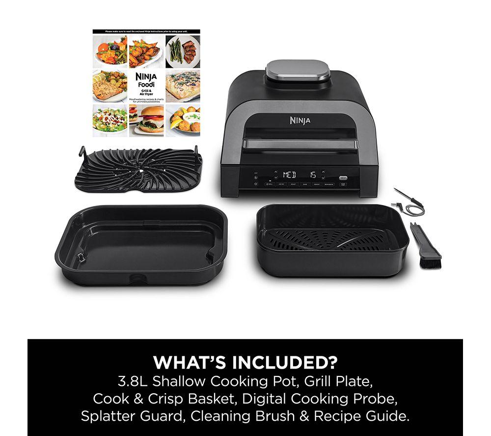 NINJA DG551UK 6-in-1 MAX Indoor Grill & Air Fryer - Grey & Silver