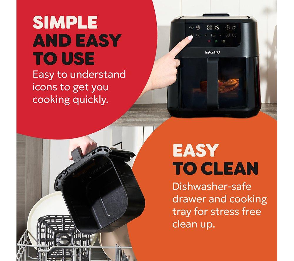 Freidora de aire compacta INSTANT POT Vortex - Negra