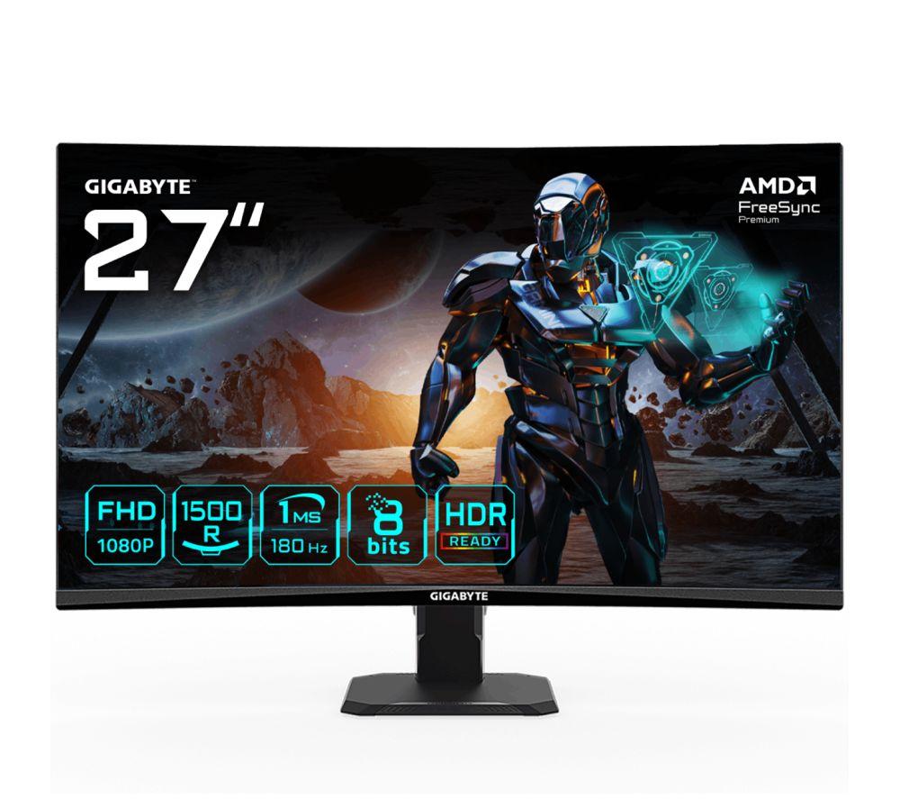 GIGABYTE GS27FC Full HD 27" Curved LED Gaming Monitor - Black