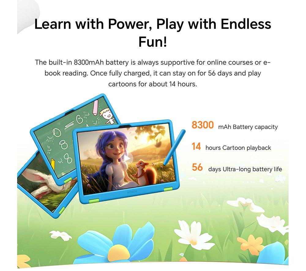 HONOR Pad X8a 11" Kinder-Tablet - 128 GB, Blau