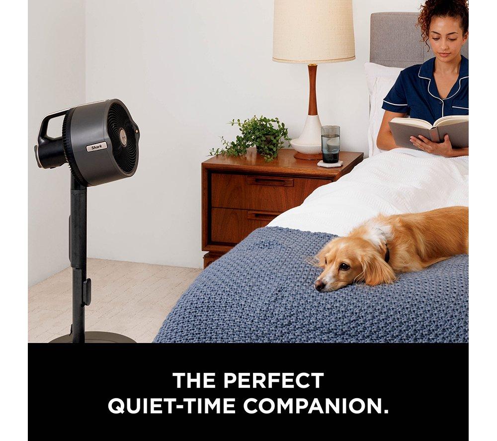 SHARK FlexBreeze Pro Mist FA300UK Portable 11.8" Hybrid Pedestal Fan & Misting System - Dark Grey