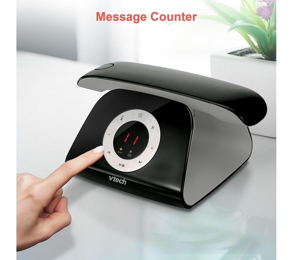Teléfono inalámbrico VTECH DECT Designer LS1351 - Negro