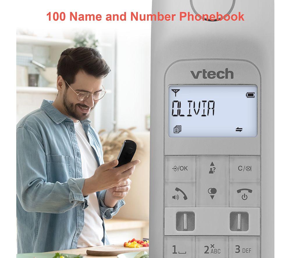 Teléfono inalámbrico VTECH DECT Designer LS1351 - Negro