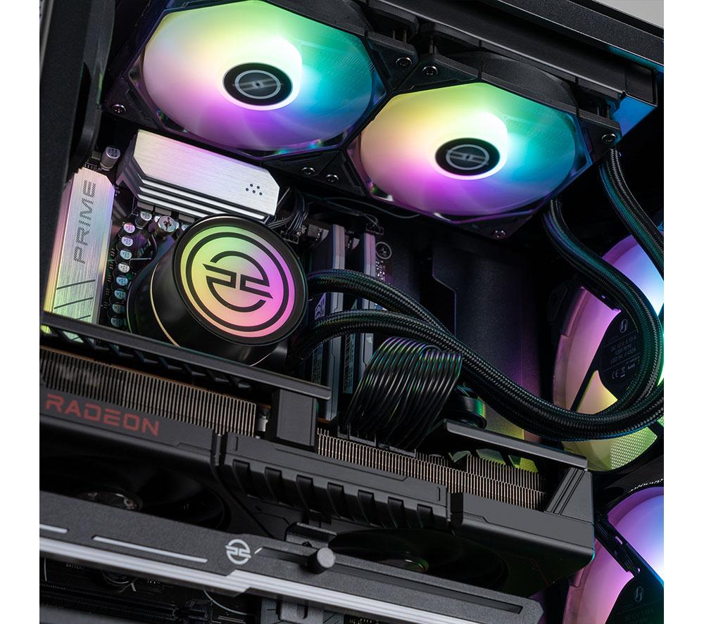PCSPECIALIST Flux 605 Gaming PC - AMD Ryzen 7, RX 9070 XT, 2 TB SSD