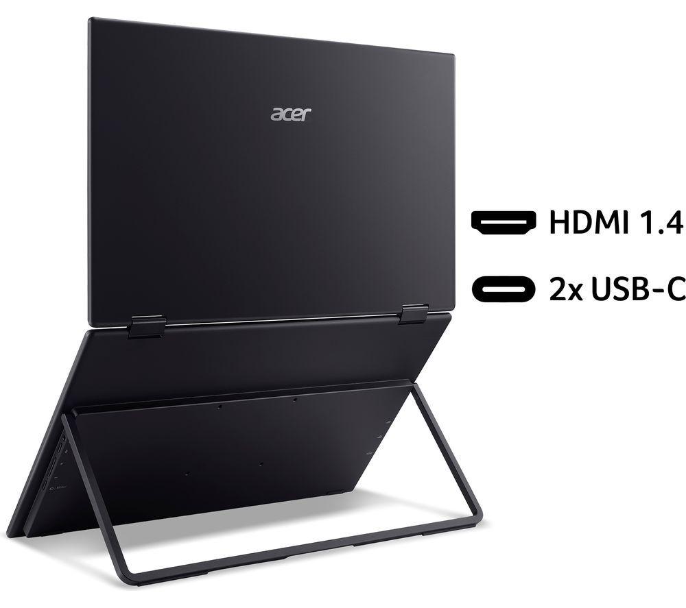 ACER PD163Q Dual Full HD 15.6" IPS LCD Portable Monitor - Silver