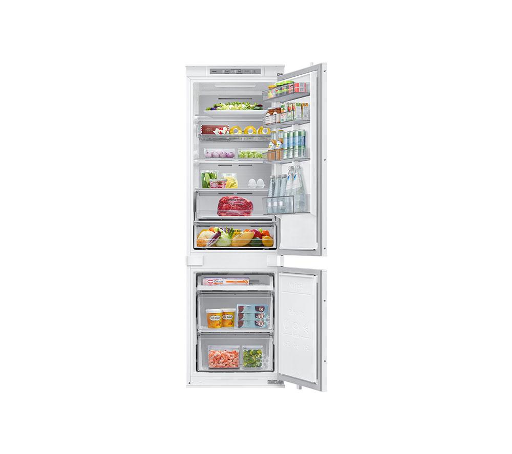 SAMSUNG Bespoke AI Series 7 SpaceMax BRB80F26ACS0EU Integrated Smart 70/30 Fridge Freezer - Sliding Hinge, White
