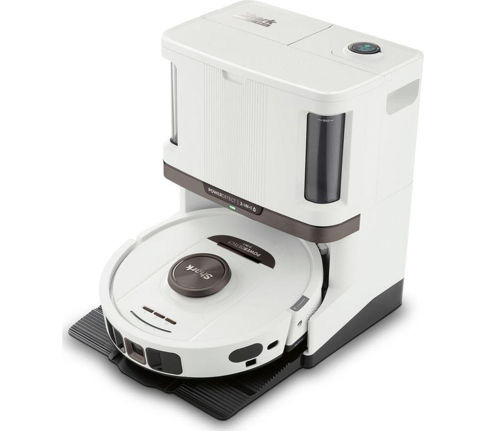 SHARK PowerDetect NeverTouch Pro RV2800ZEUKWH 2-in-1 Robot Vacuum Cleaner - White