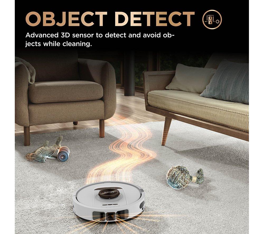 SHARK PowerDetect NeverTouch Pro RV2800ZEUKWH 2-in-1 Robot Vacuum Cleaner - White
