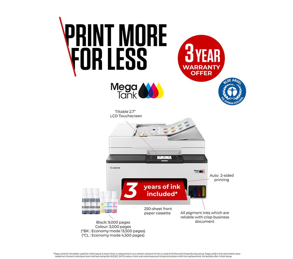 Impresora de inyección de tinta inalámbrica todo en uno CANON MAXIFY GX2050 con fax