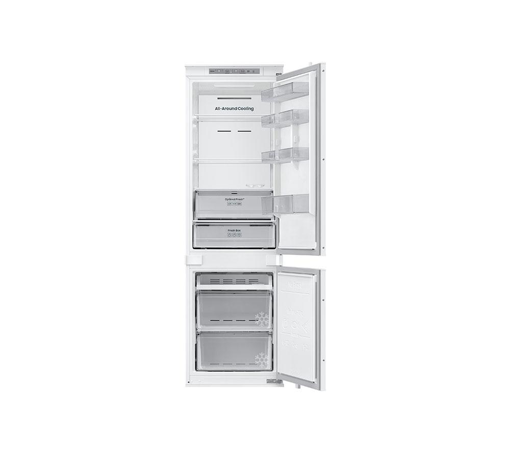 Frigorífico combi inteligente encastrable 70/30 SAMSUNG Bespoke AI Series 6 SpaceMax BRB70F26DES0EU - Bisagra deslizante, Blanco