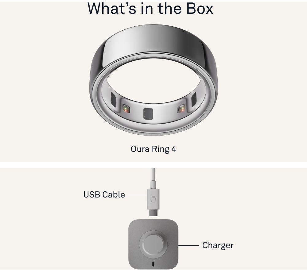 OURA Ring 4 - Silver, Size 10