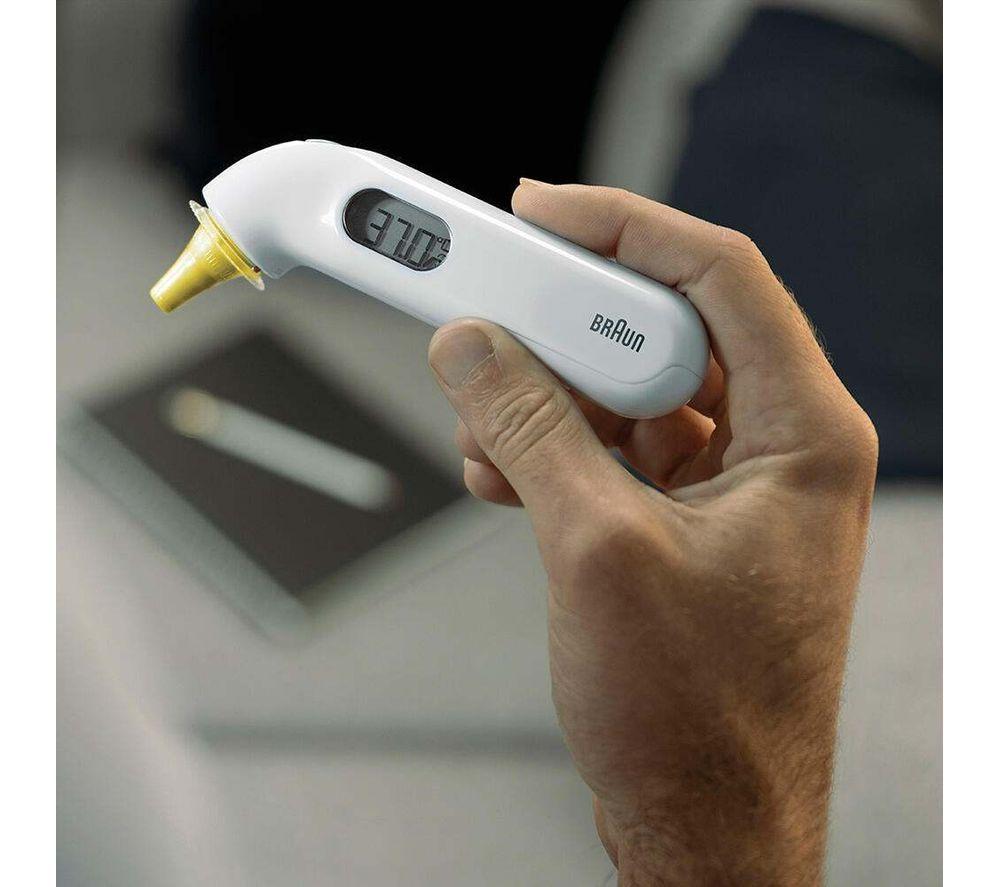 BRAUN ThermoScan 3 IRT 3030 Ear Thermometer - White and Yellow