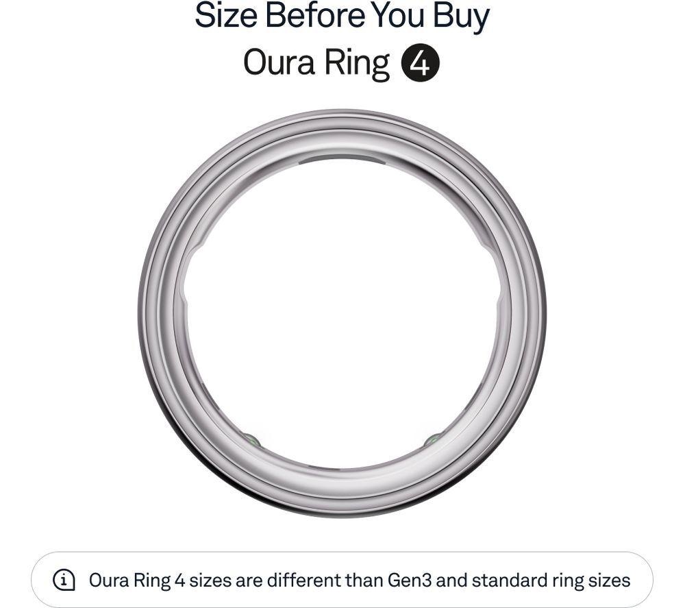 OURA Ring 4 - Brushed Silver, Size 7
