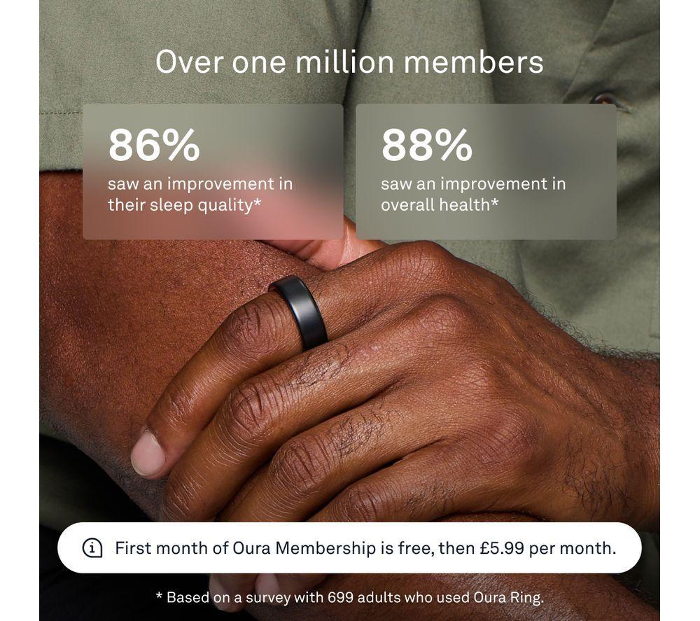 OURA Ring 4 - Stealth, Größe 14