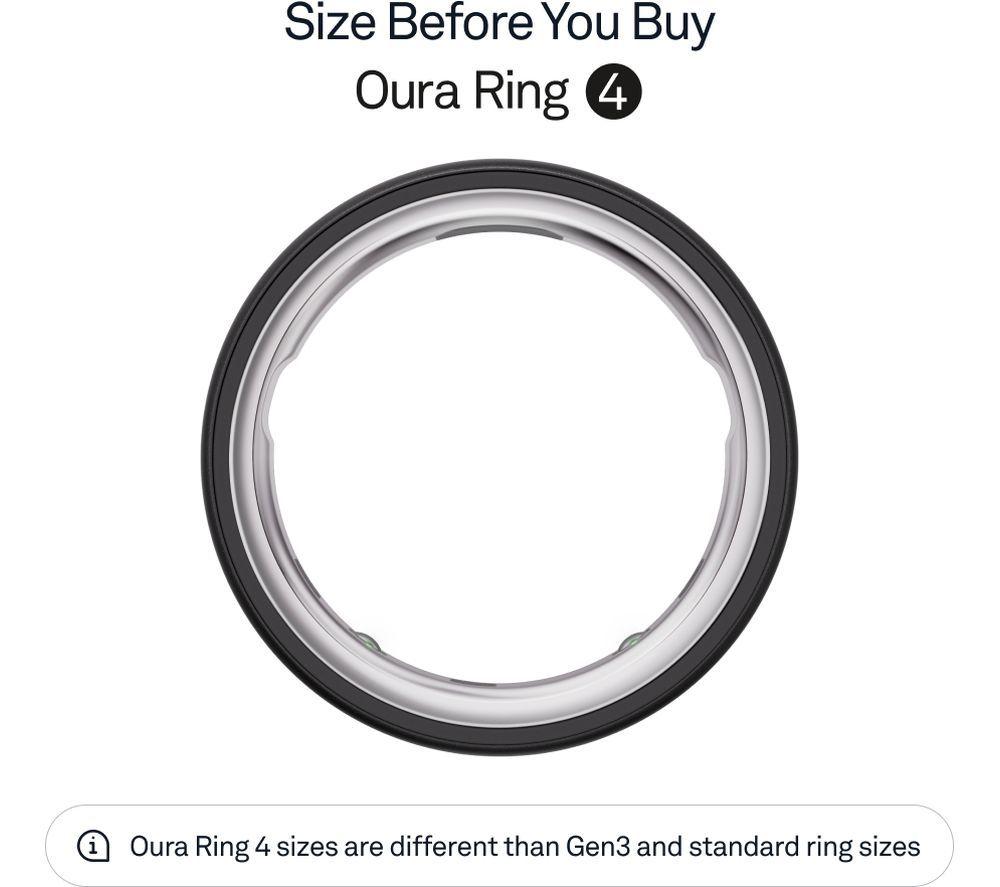 OURA Ring 4 - Stealth, Size 7