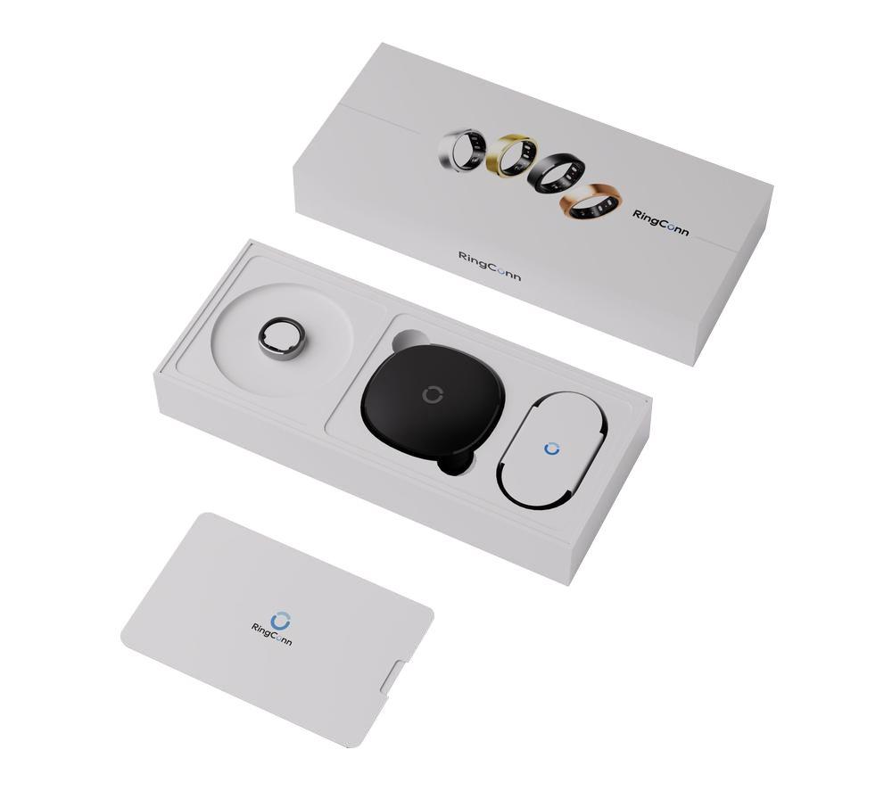 RINGCONN Gen 2 Smart Ring - Silver, Size 7