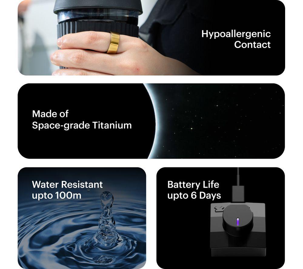 ULTRAHUMAN Ring Air - Bionic Gold, Size 10