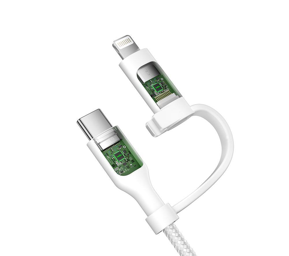 BELKIN BoostCharge Pro 2-in-1 Braided USB Type-C & Lightning Cable - 1.5 m