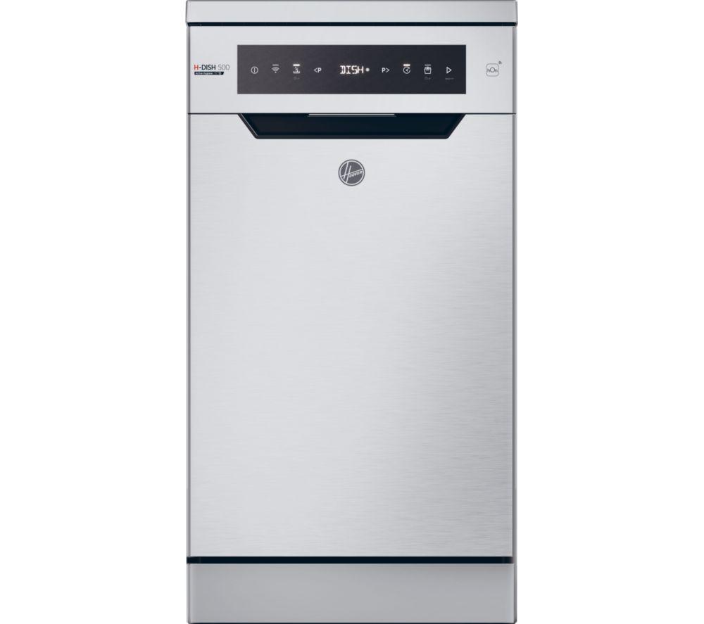 HOOVER H-Dish 500 HF0C3SB0FX-80 Slimline WiFi-enabled Dishwasher - Silver