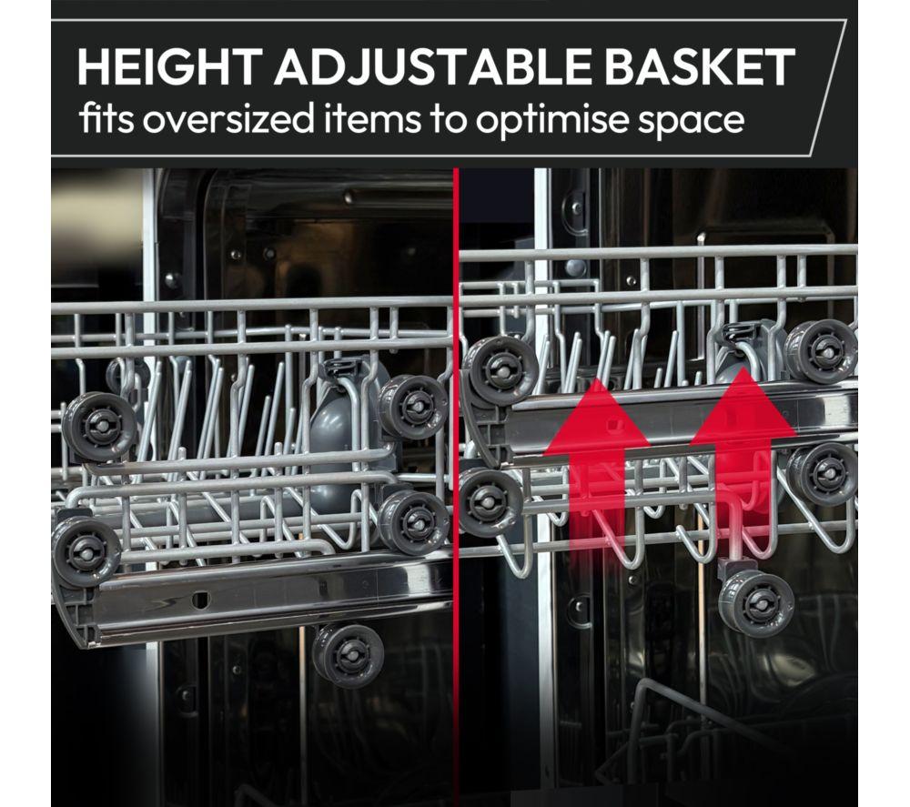 Lavavajillas inteligente HOOVER H-Dish 500 HF0C3SB0FX-80 Slimline - Plateado