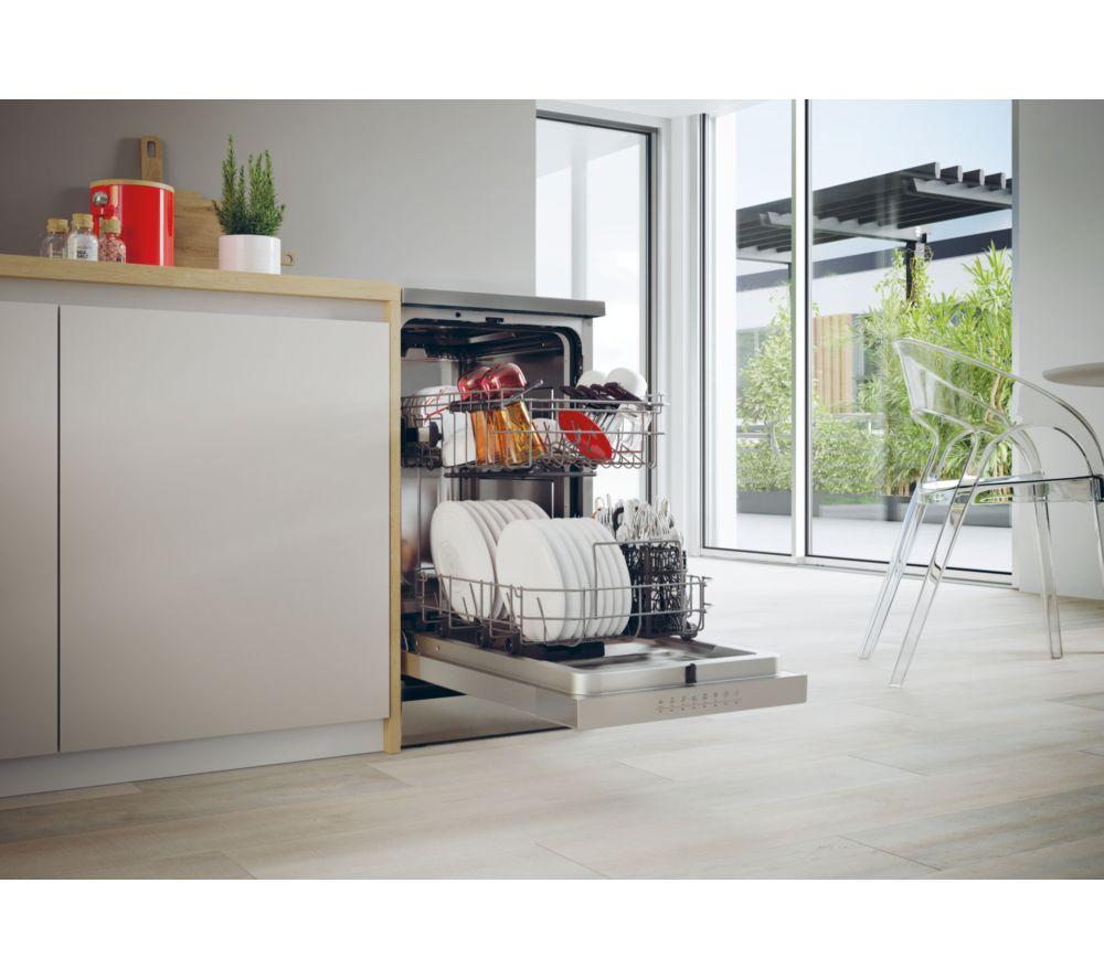 Lavavajillas inteligente HOOVER H-Dish 500 HF0C3SB0FX-80 Slimline - Plateado