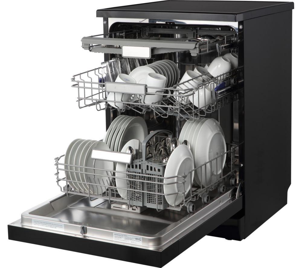 Lavavajillas de tamaño completo KENWOOD KDW60T25 - Negro