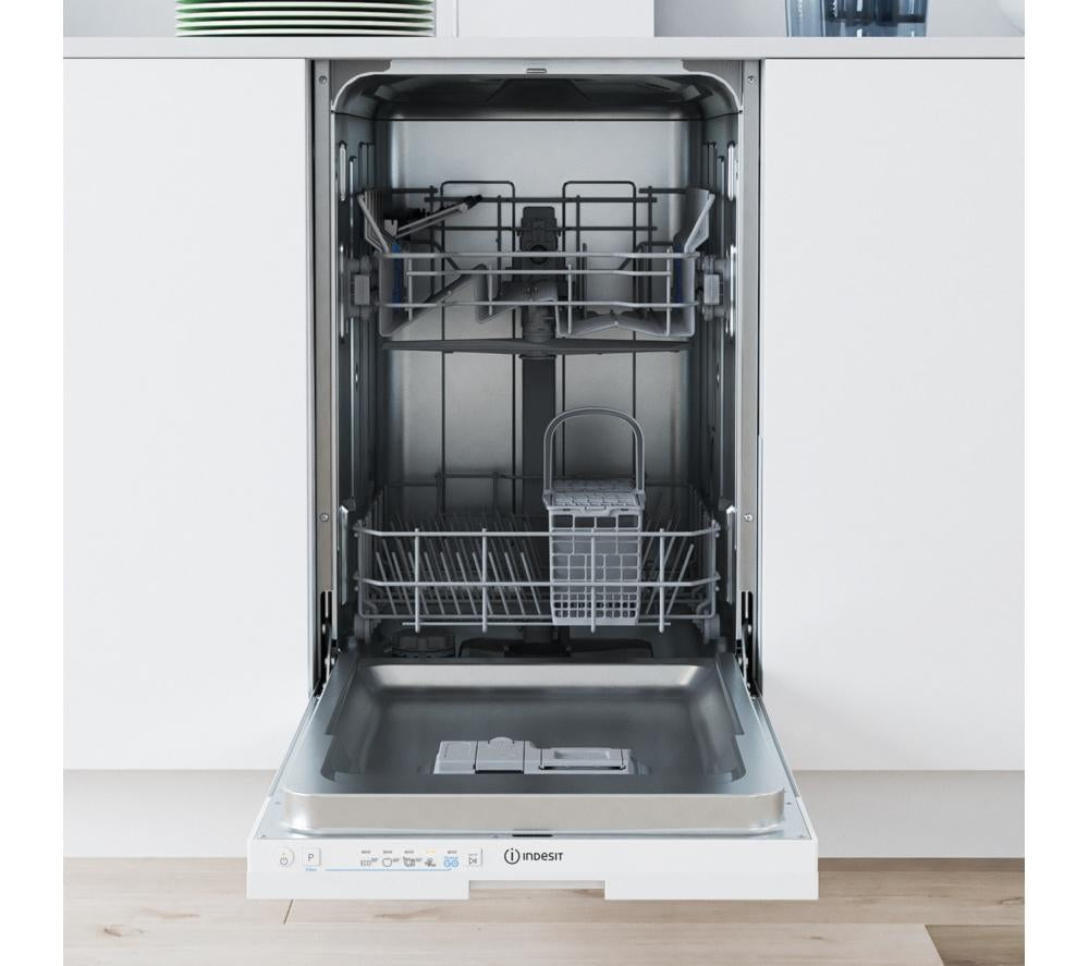 Lavavajillas integrado delgado INDESIT Push&Go IN2ID10CS80UK