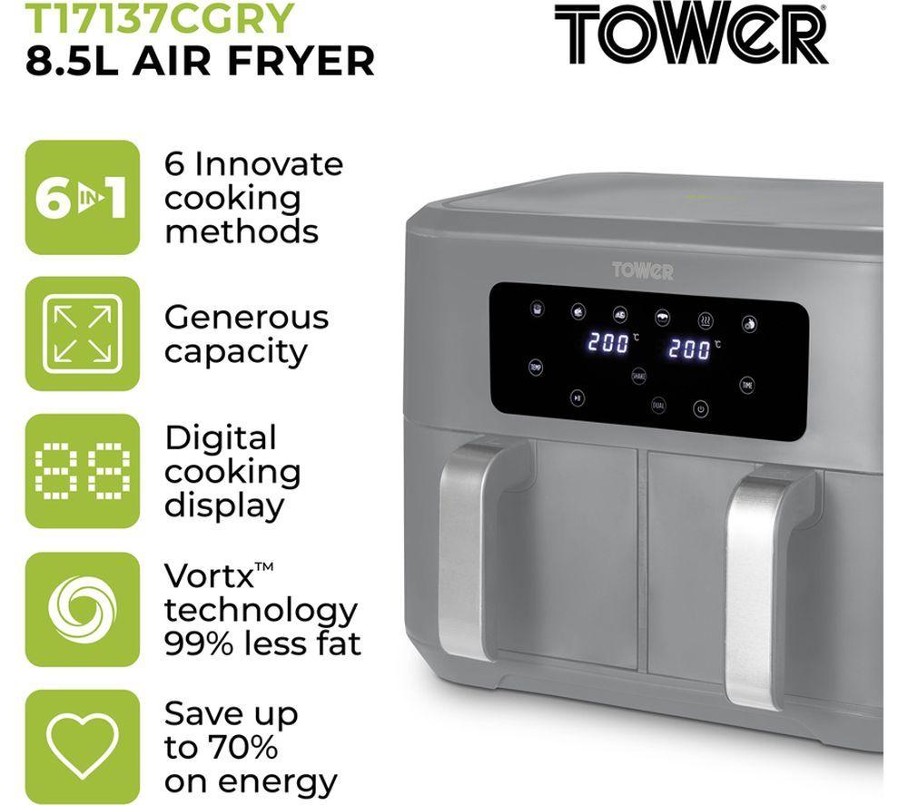 TOWER Vortx T17137CGRY Air Fryer - Grey