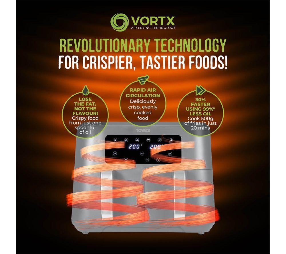TOWER Vortx T17137CGRY Air Fryer - Grey