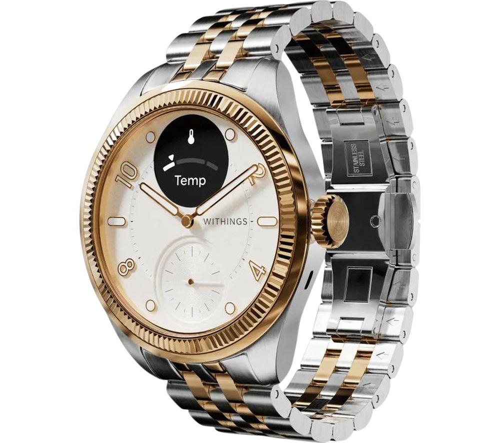 WITHINGS ScanWatch Nova Brilliant Hybrid Smart Watch - Gold, 39 mm