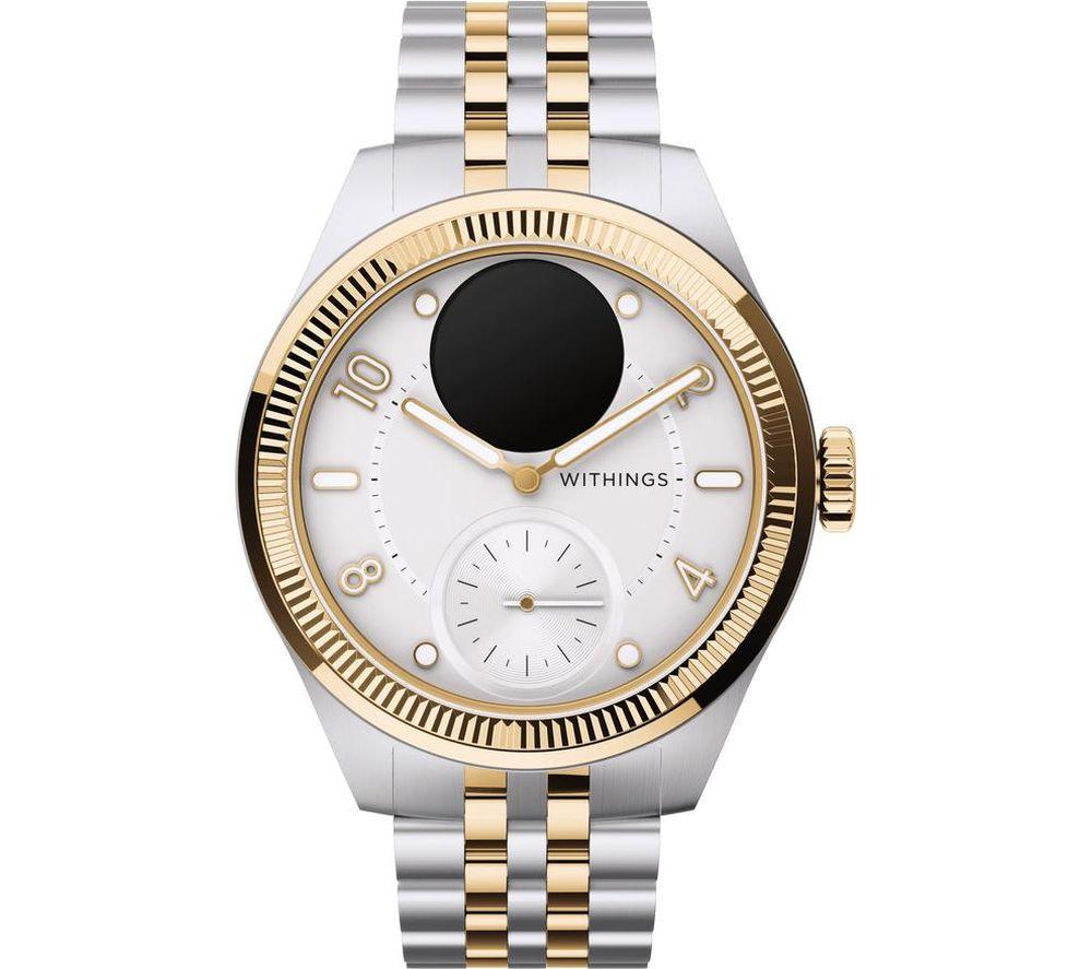 WITHINGS ScanWatch Nova Brilliant Hybrid Smart Watch - Gold, 39 mm