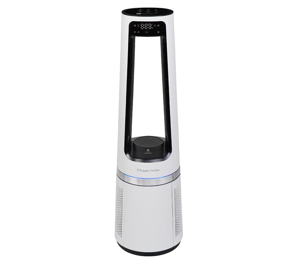RUSSELL HOBBS RHBLDL25W Heiz- und Kühl-Turmventilator ohne Rotorblätter – Weiß
