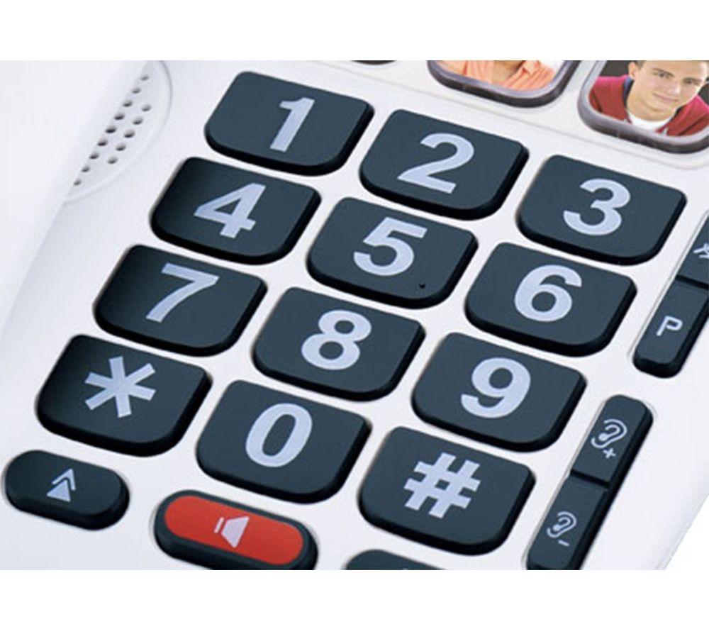 ALCATEL TMAX 10 Corded Phone - White