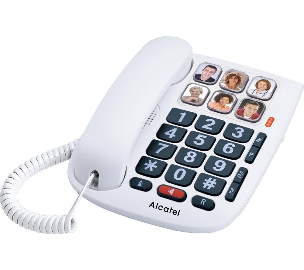 ALCATEL TMAX 10 Corded Phone - White