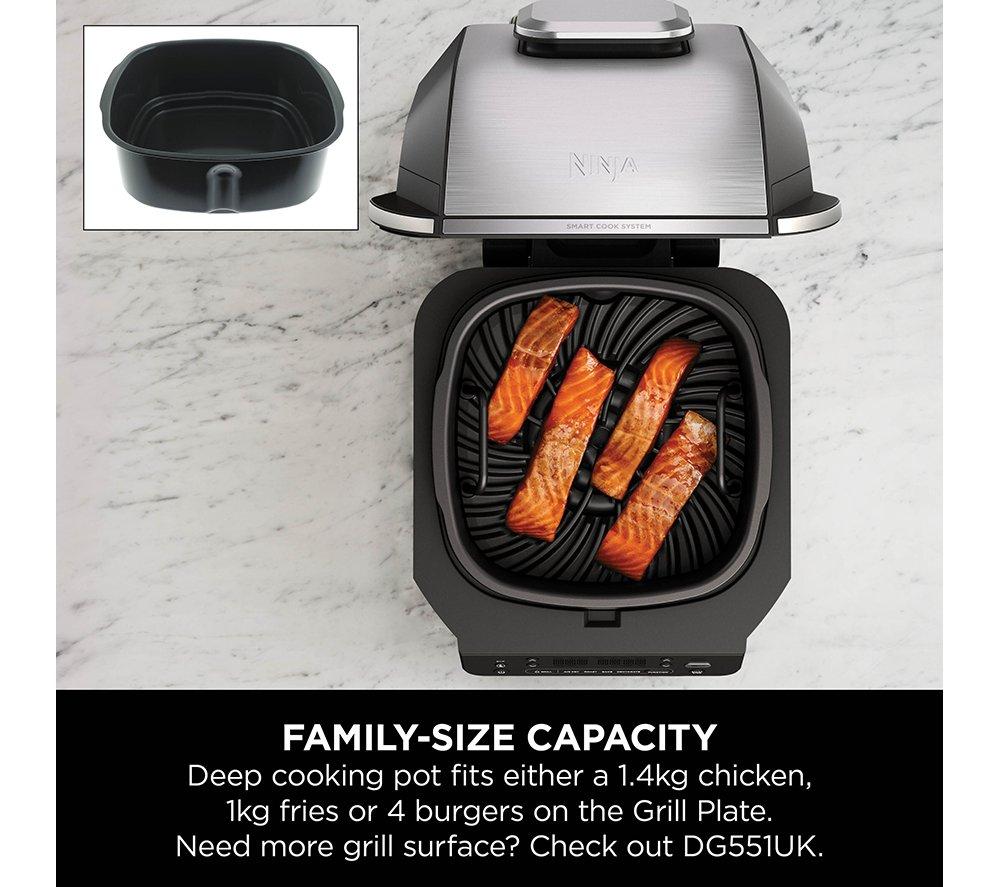 NINJA EG351UK 5-in-1 Indoor Grill & Air Fryer - Black & Silver
