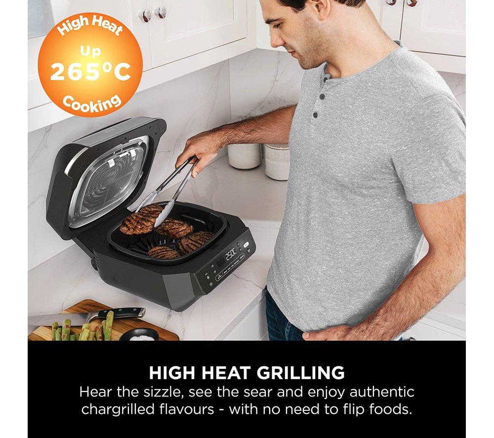NINJA EG351UK 5-in-1 Indoor Grill & Air Fryer - Black & Silver