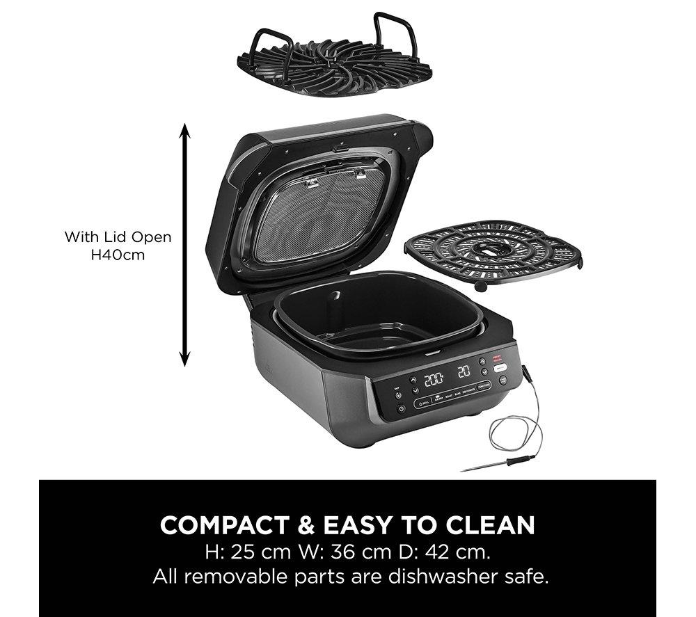 NINJA EG351UK 5-in-1 Indoor Grill & Air Fryer - Black & Silver