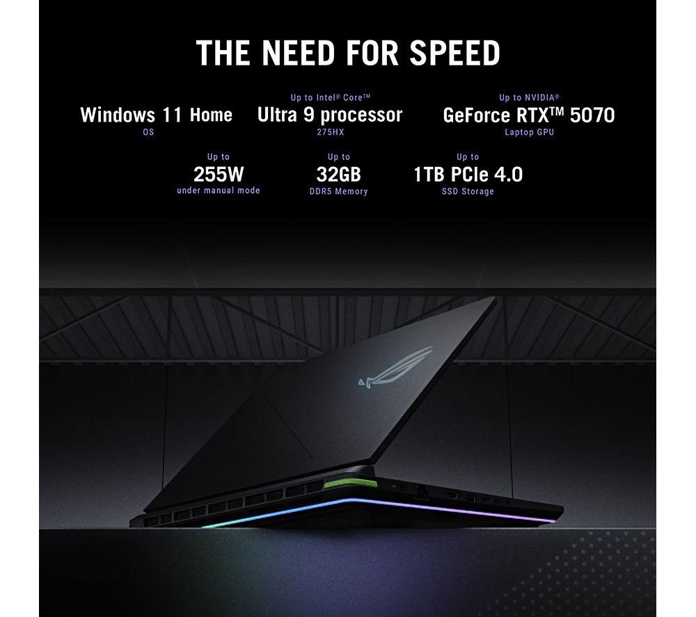 ASUS ROG Strix G16 16" Gaming Laptop – Intel® Core™ Ultra 9, RTX 5070, 1 TB SSD