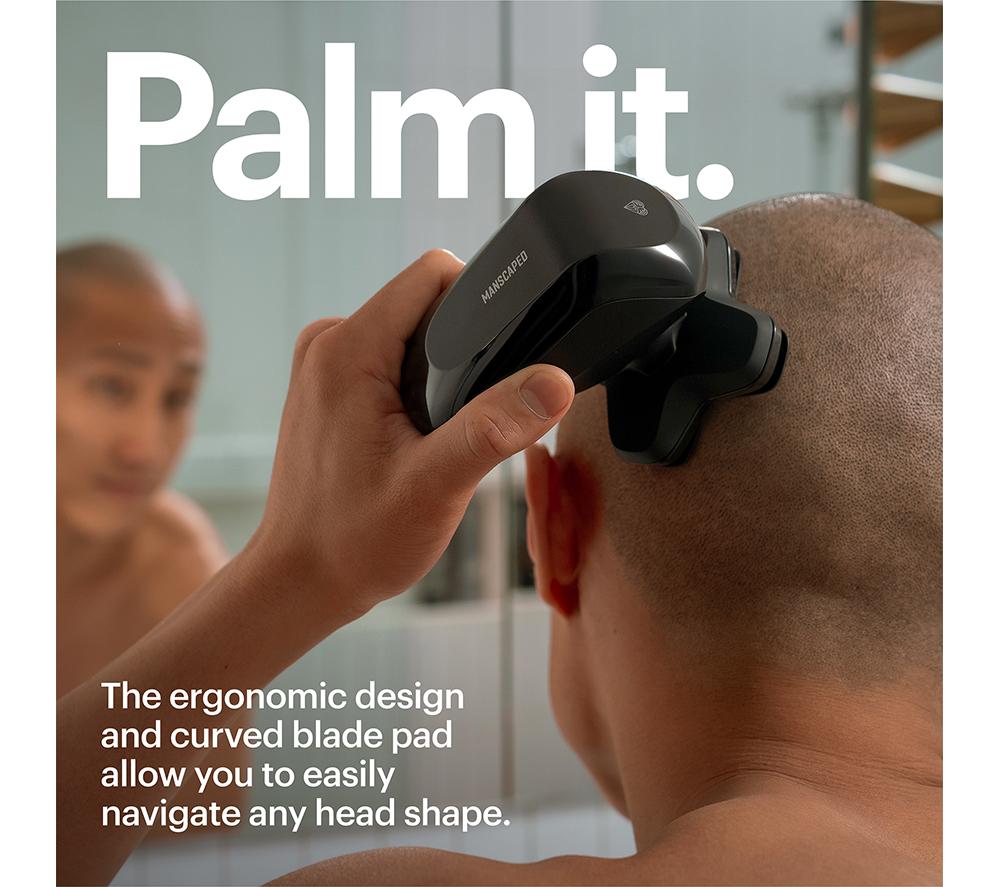 MANSCAPED The Dome Shaver Pro Wet & Dry Rotary Head Shaver - Black