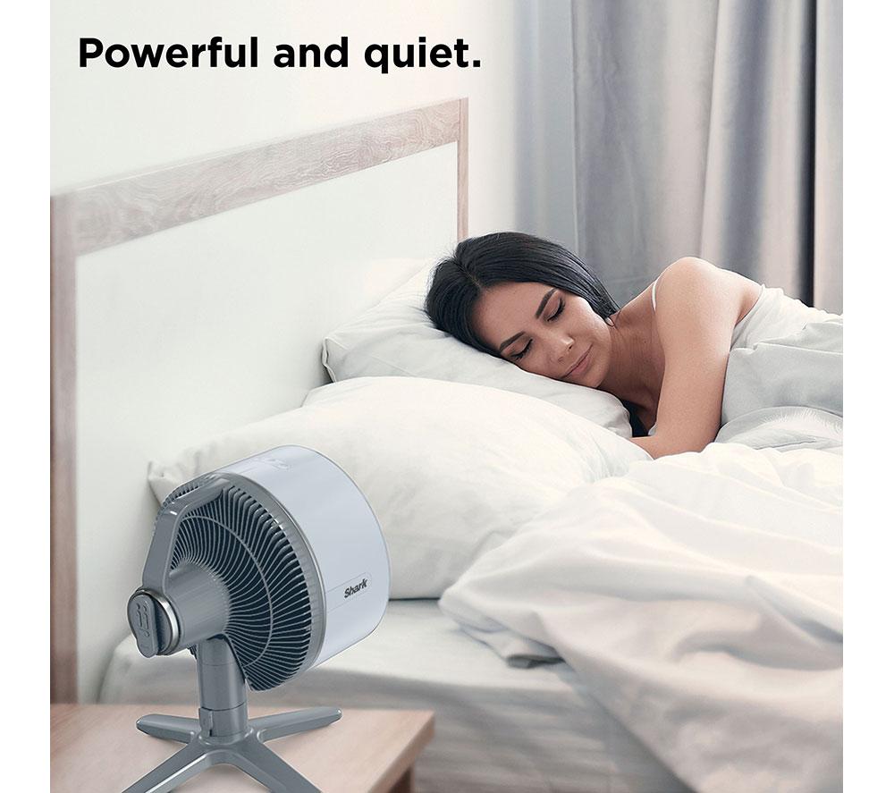 SHARK FlexBreeze Tablemate FA150UK Portable 11.8" Desk Fan - Winter Fog