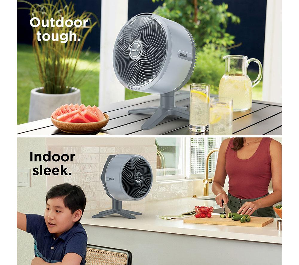 SHARK FlexBreeze Tablemate FA150UK Portable 11.8" Desk Fan - Winter Fog