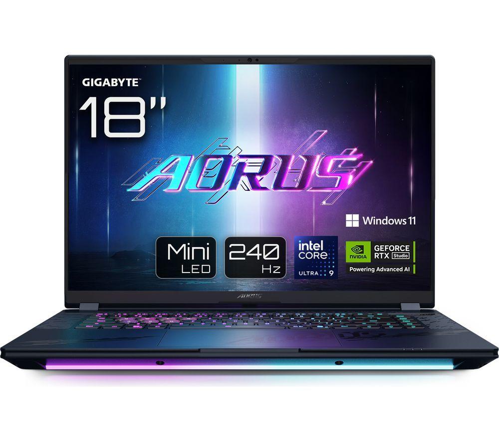 GIGABYTE AORUS MASTER 18 18" Gaming Laptop - Intel® Core™ Ultra 9, RTX 5090, 2 TB SSD