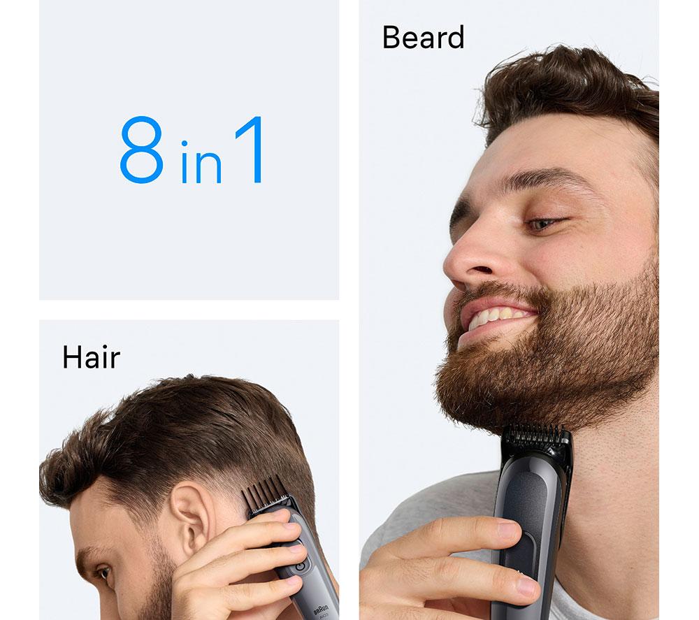 BRAUN All-in-One Series 3 AIO3540 8-in-1 Grooming Kit - Grey