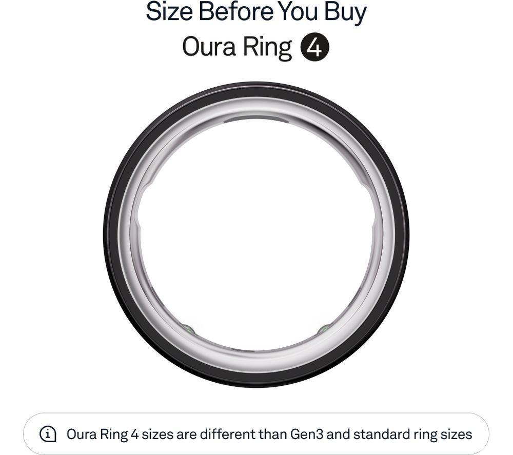 OURA Ring 4 - Black, Size 14